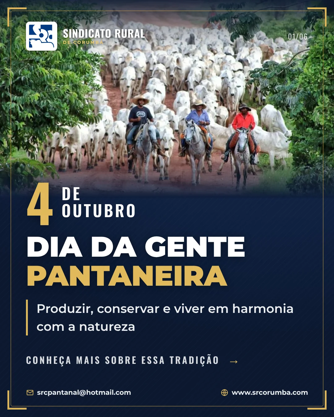 4 de Outubro - Dia da Gente Pantaneira